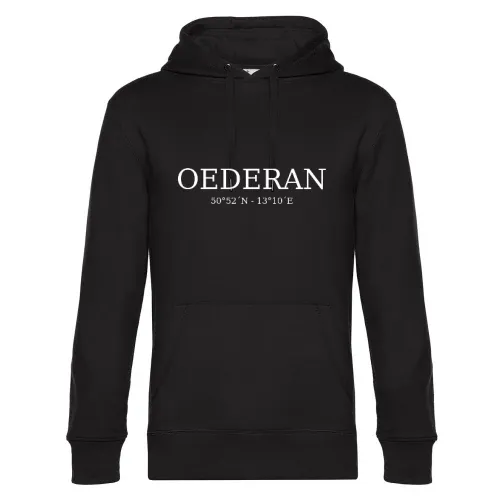 Oederan Koordinaten Hoodie Männer King Hooded