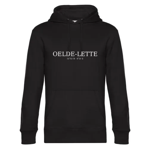 Oelde-lette Koordinaten Hoodie Männer King Hooded