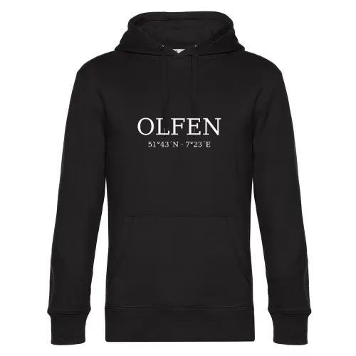 Olfen Koordinaten Hoodie Männer King Hooded