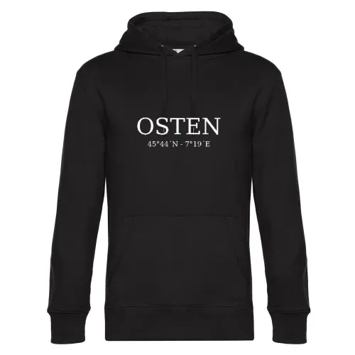 Osten Koordinaten Hoodie Männer King Hooded