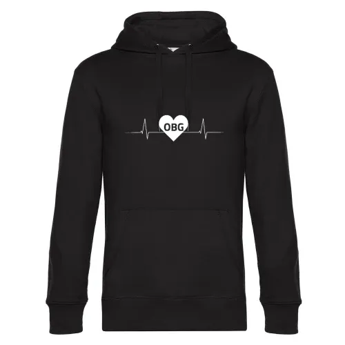 Osterburg OBG Nummernschild Herzschlag Hoodie Männer King Hooded