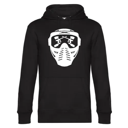 Paintball Maske mit Waffe Hoodie Männer King Hooded