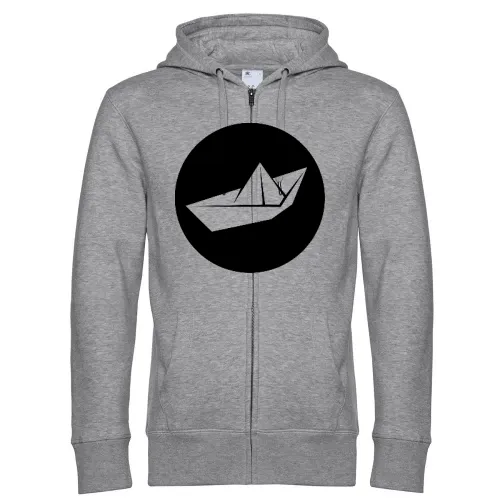 Papierschiff Origami Männer Hoodie