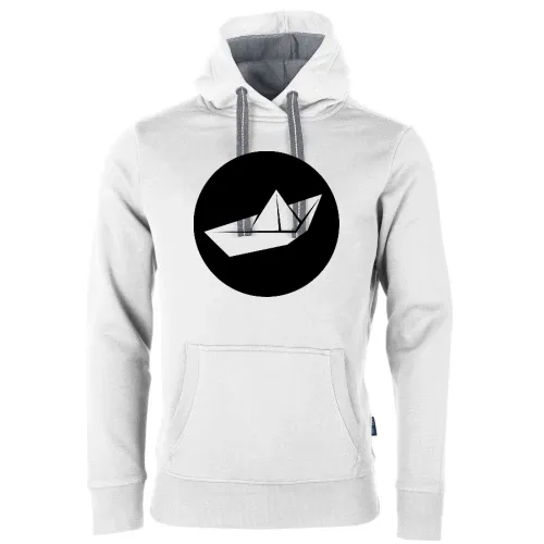 Papierschiff Origami Männer Hoodie