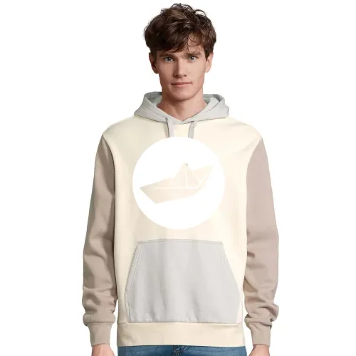 Papierschiff Origami Männer Hoodie