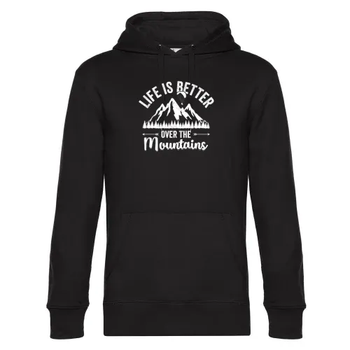 Paragliding Mountains Gleitschirmfliegen Motiv Hoodie Männer King Hooded