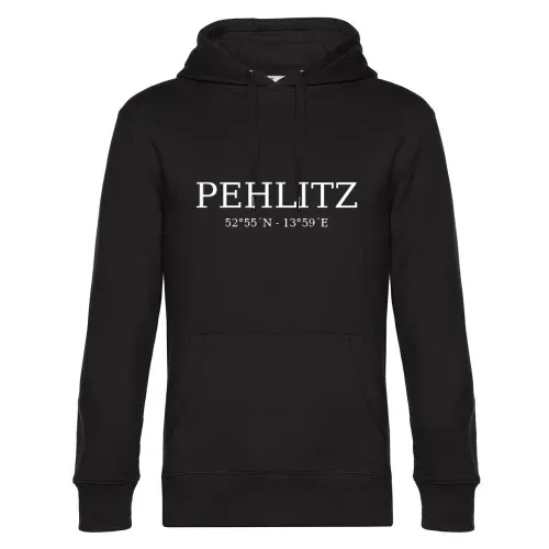 Pehlitz Koordinaten Hoodie Männer King Hooded