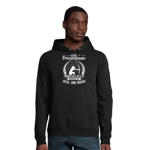 Pfeil Bogen Bogenschießen Bogenschütze Prinzessin Hoodie Männer Stellar Bio