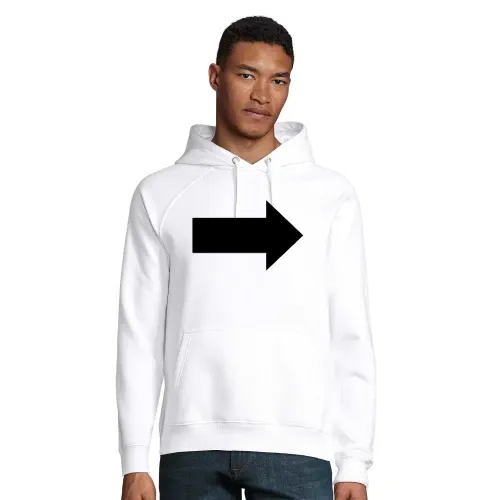 Pfeil nach rechts Hoodie Männer Stellar Bio