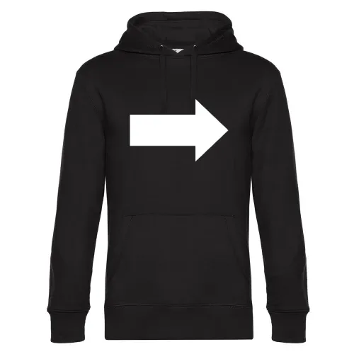 Pfeil nach rechts Hoodie Männer King Hooded