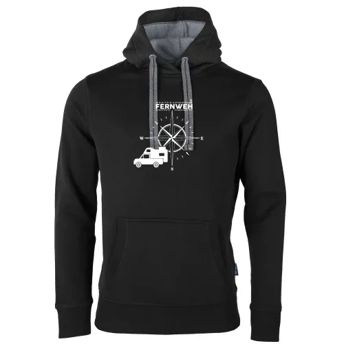 Pickup mit Wohnkabine Absetzkabine Fernweh Männer Hoodie