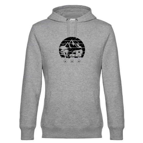 Pickup Wohnkabine Vintage Reisemobil Camping Männer Hoodie