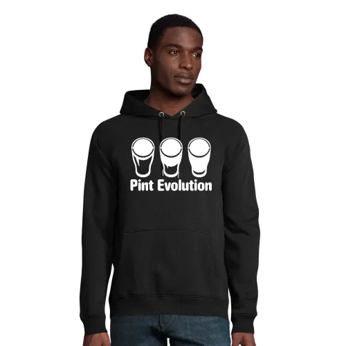 Pint Evolution - Bierglas Hoodie Männer Stellar Bio