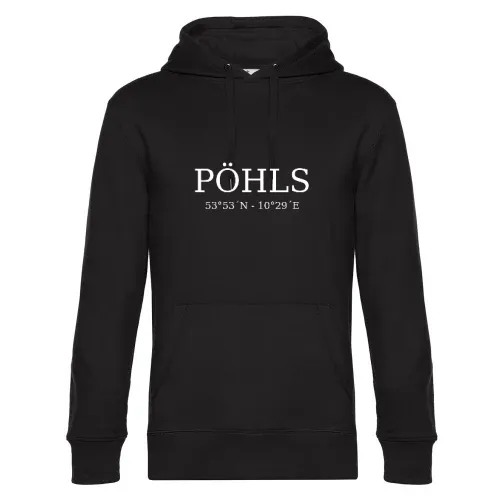 Pöhls Koordinaten Hoodie Männer King Hooded