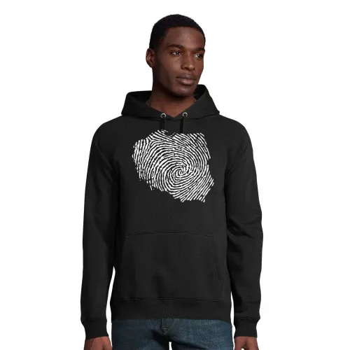 Polen Fingerabdruck Hoodie Männer Stellar Bio