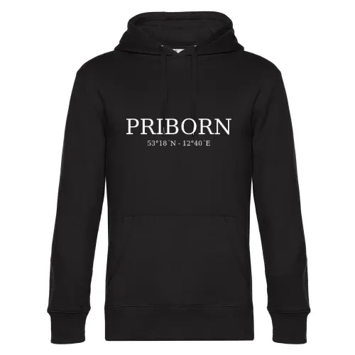 Priborn Koordinaten Hoodie Männer King Hooded