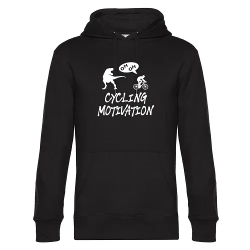 Radfahrer Dino TRex Motivation Mountainbiker Hoodie Männer King Hooded
