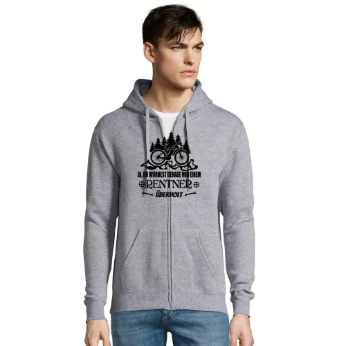 Radfahrer E-Bike Ruhestand Ebike Rentner Überholt Männer Hoodie