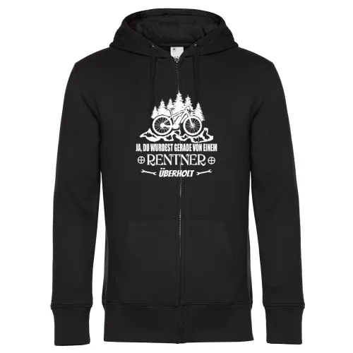 Radfahrer E-Bike Ruhestand Ebike Rentner Überholt Männer Hoodie