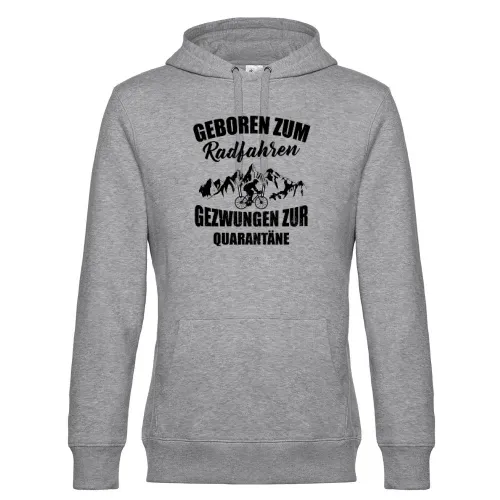 Radfahrer Fahrrad Quarantäne Fahrradfahrer Motiv Hoodie Männer King Hooded