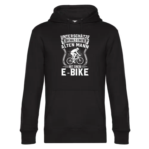 Radfahrer Fahrradfahren E Bike Fahrrad Rentner Hoodie Männer King Hooded