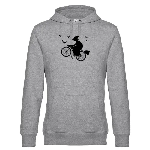 Radfahrer Fahrradfahrer Hexe Besen Halloween Witch Hoodie Männer King Hooded
