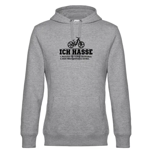 Radfahrer Hasst Menschen die Übertreiben und Blitzer Hoodie Männer King Hooded
