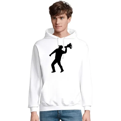 Randale Blumen Männer Hoodie