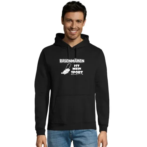 Rasenmähen ist mein Sport Rasenmäher Gartenarbeit Hoodie Männer Snake