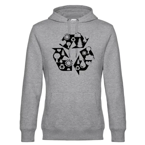 Recycling Hoodie Männer King Hooded