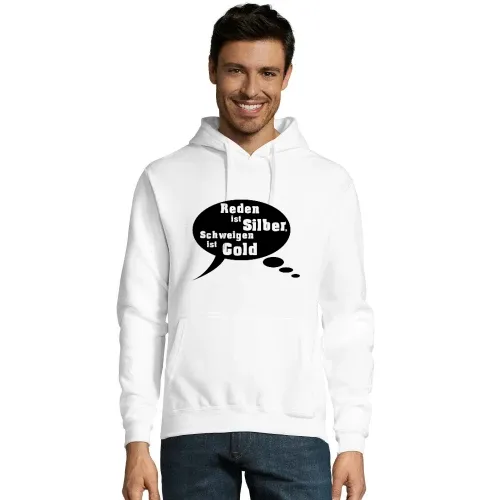 Reden ist Silder schweigen ist Gold Hoodie Männer Snake