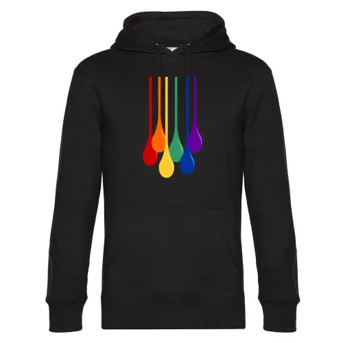 Regenbogen Tropfen Hoodie Männer King Hooded