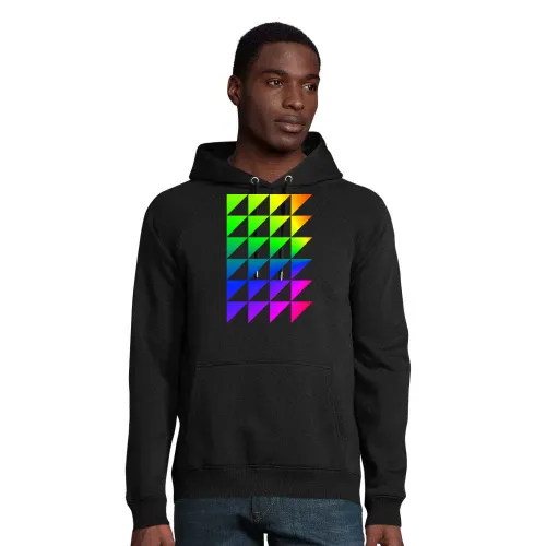 Regenbogendreiecke Hoodie Männer Stellar Bio