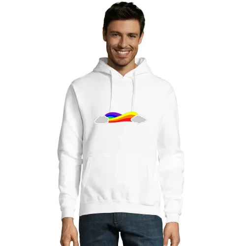 Regenbogenwolken Band Hoodie Männer Snake