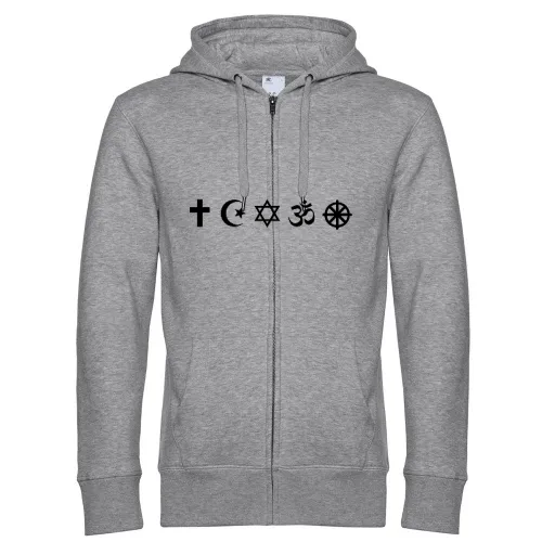 Religionen Symbole Männer Hoodie