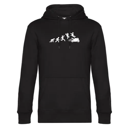 Rennmaschine Stichmännchen Motorrad Evolution Hoodie Männer King Hooded