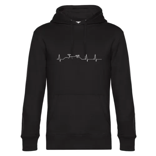 Rennrad Herzschlag Männer Hoodie
