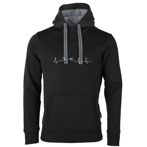 Rennrad Herzschlag Männer Hoodie