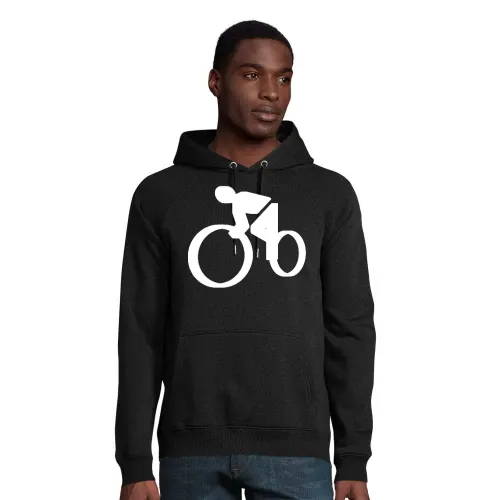 Rennrad Symbol 3D Hoodie Männer Stellar Bio