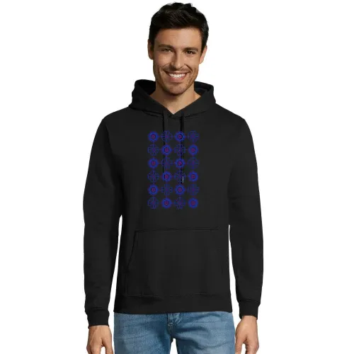 Retro Blumenmuster Hoodie