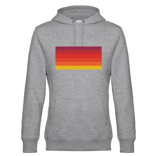 Retro Farben Hoodie Männer King Hooded