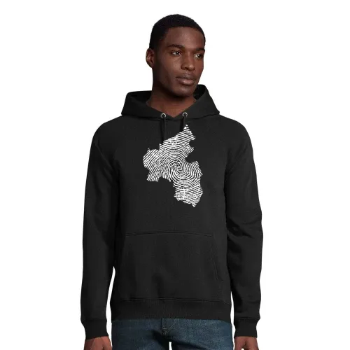 Rheinland-Pfalz Fingerabdruck Hoodie Männer Stellar Bio