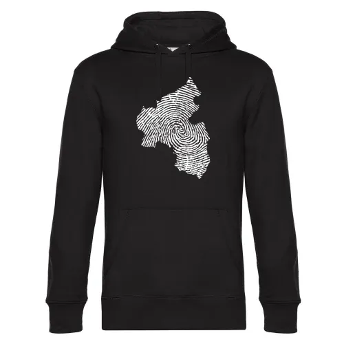 Rheinland-Pfalz Fingerabdruck Hoodie Männer King Hooded