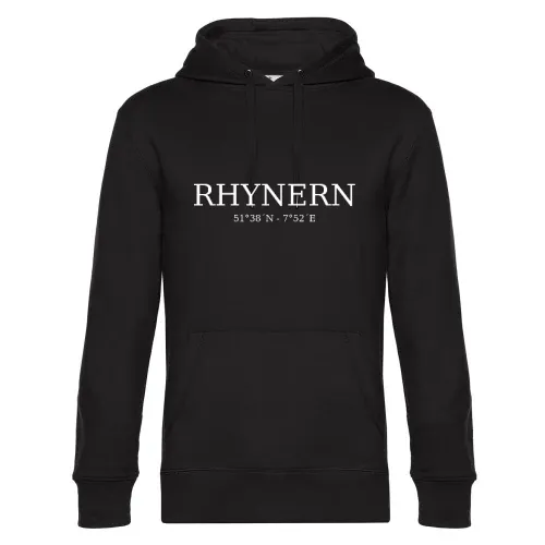 Rhynern Koordinaten Hoodie Männer King Hooded