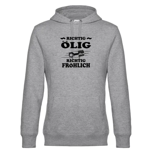 Richtig ölig Richtig Fröhlich Kfz Bastler Hoodie Männer King Hooded