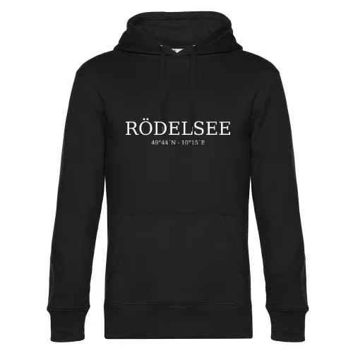 Rödelsee Koordinaten Hoodie Männer King Hooded