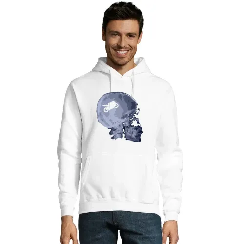 Röntgen Motorrad Schädel Hoodie