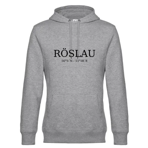 Röslau Koordinaten Hoodie Männer King Hooded