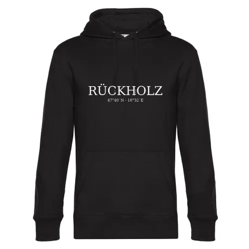 Rückholz Koordinaten Hoodie Männer King Hooded