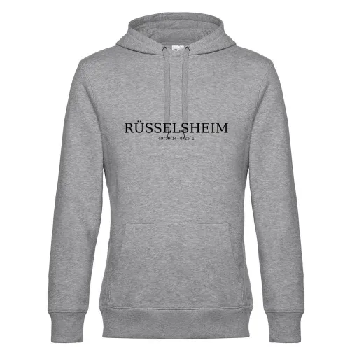 Rüsselsheim Koordinaten Männer Hoodie